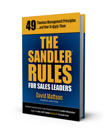 Sandler Rules for Sales Leaders, book image